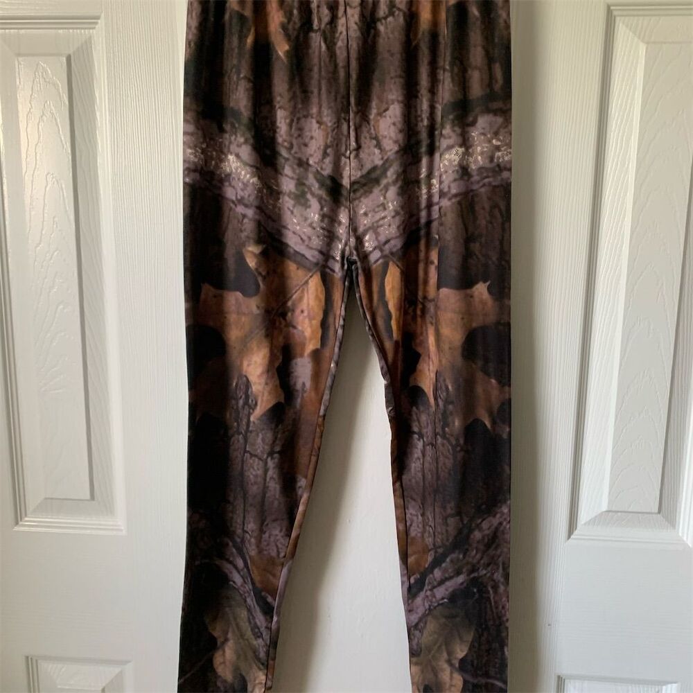 KYKU Women's Camouflage Leggings Size M Elastic Waistband‎ Casual